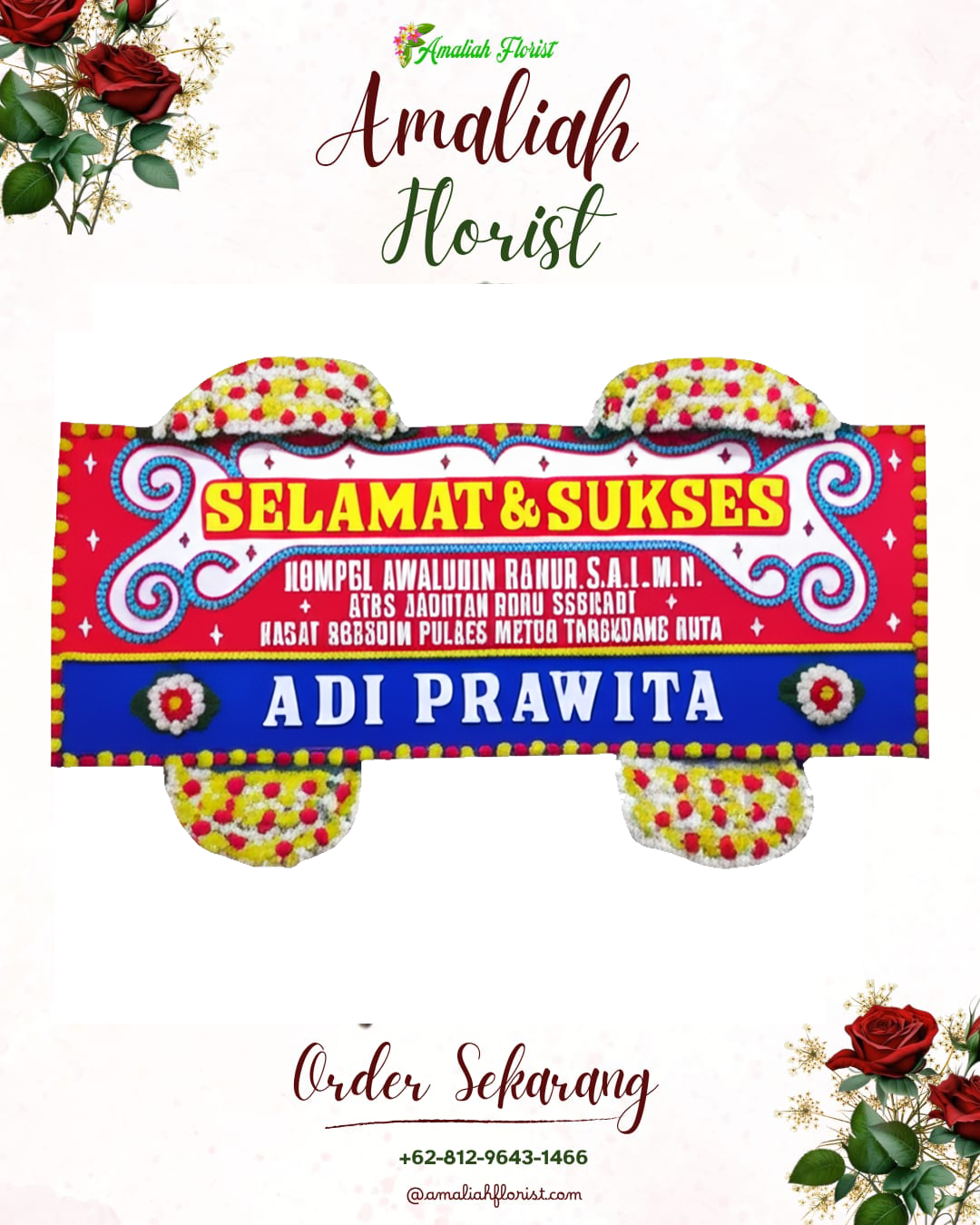 Papan Bunga Ucapan Selamat Kartasura