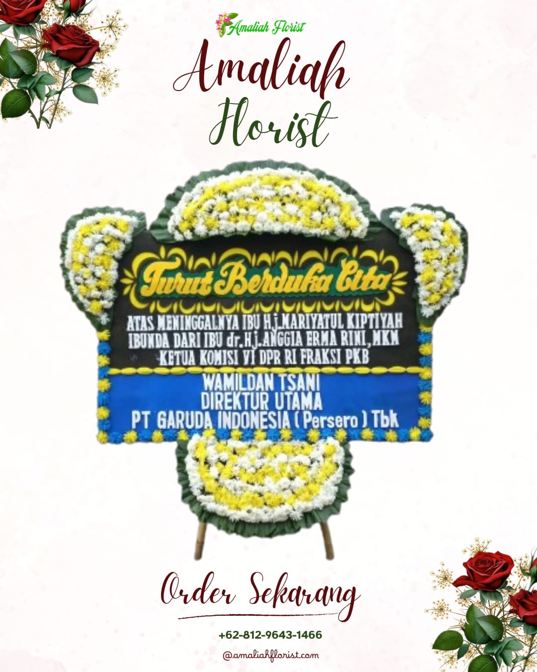 Papan Bunga Duka Kartasura